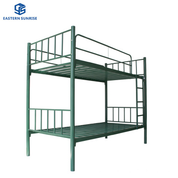 Cheap Price Staff Dormitory Durable Strong Metal Bed Frame Steel Double Beds